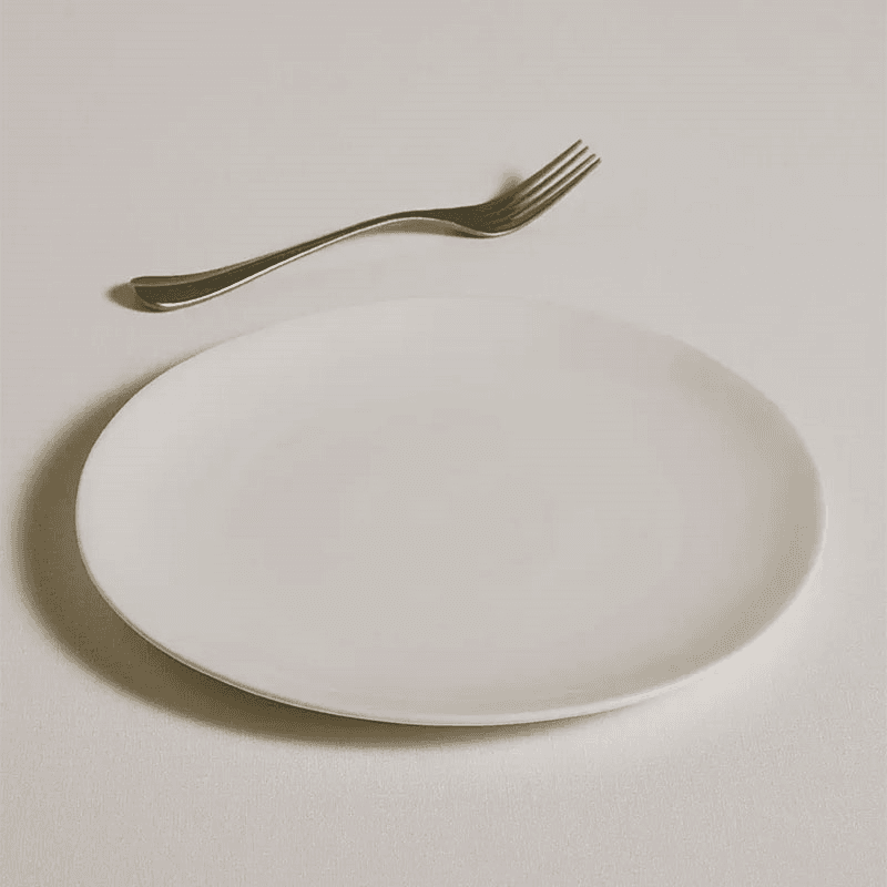 Burnham Dinner Plate, White