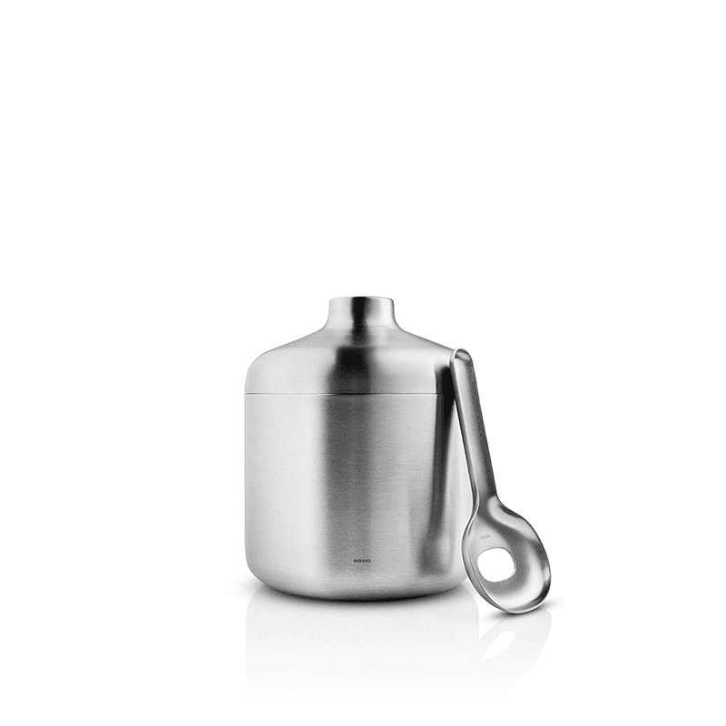Liquid Lounge Insulated Ice Bucket with Scoop, Brushed Steel