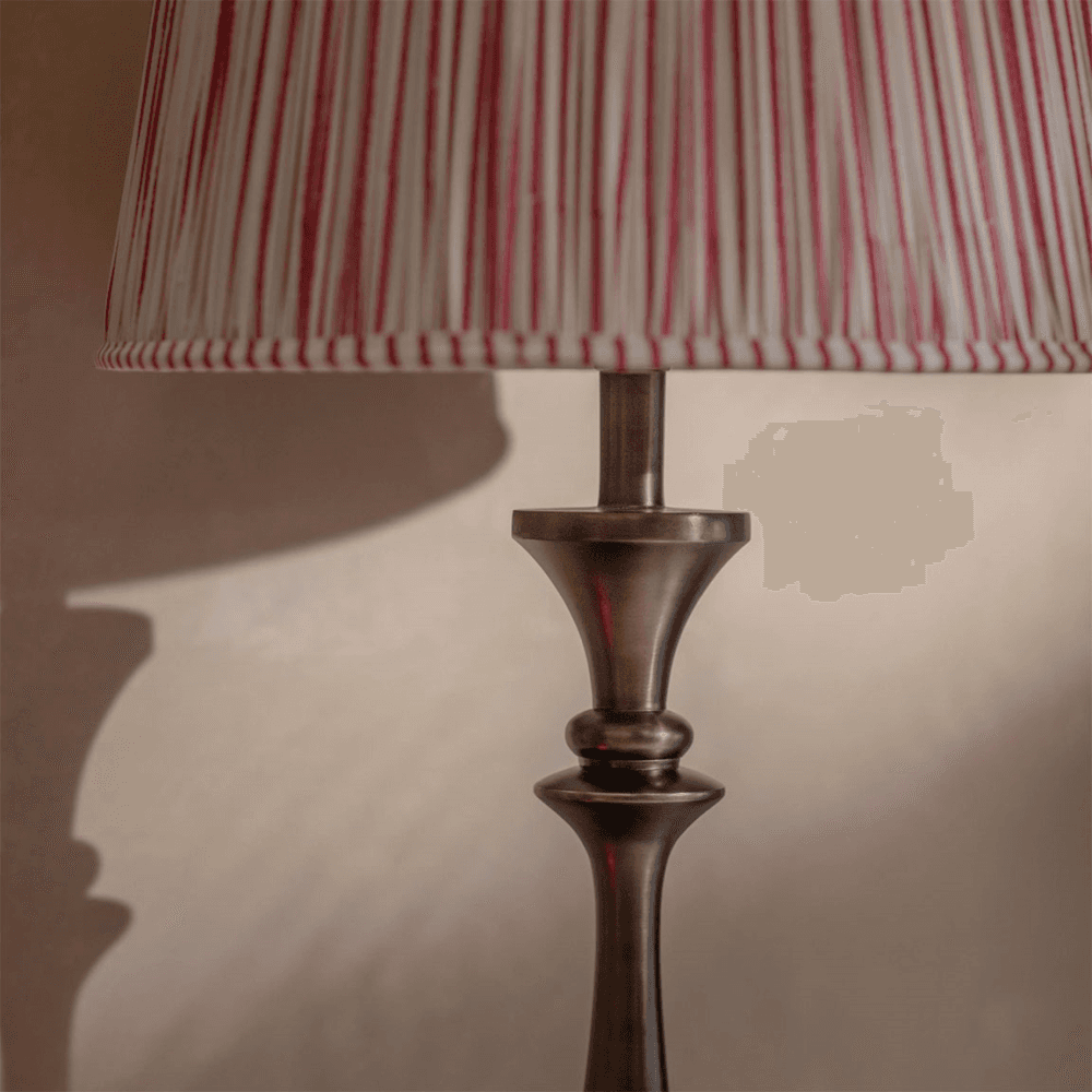 Kirdford  Tapered Table Lamp, Brushed Aluminium