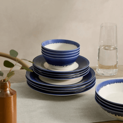 Image showing the 1815 Pacific Low Serving Bowl, Blue product.