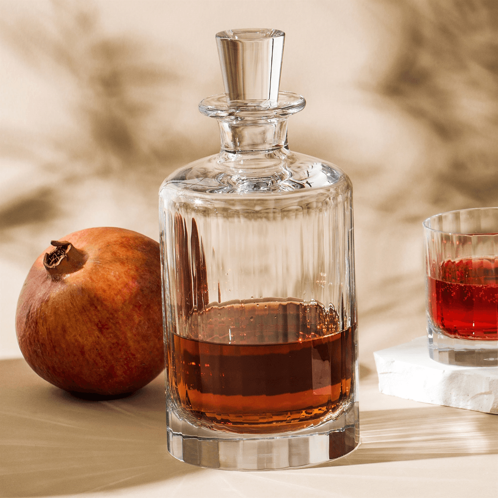 Fluted Cut Crystal Decanter