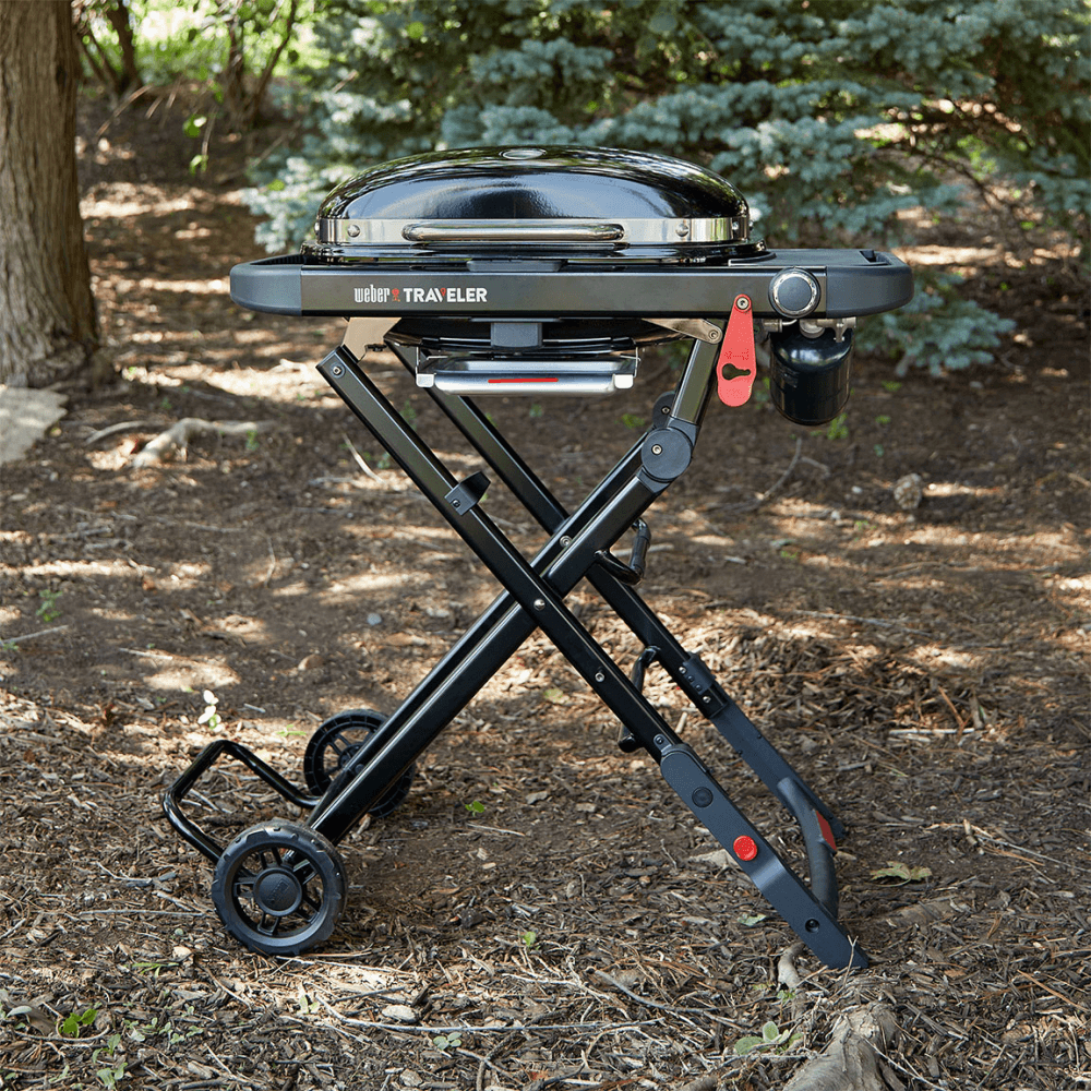Traveler Compact Portable Gas Barbecue, Black