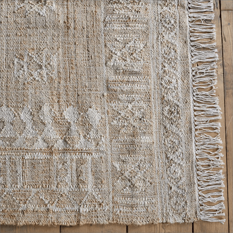 Aqil Jute & Cotton Rug, Natural