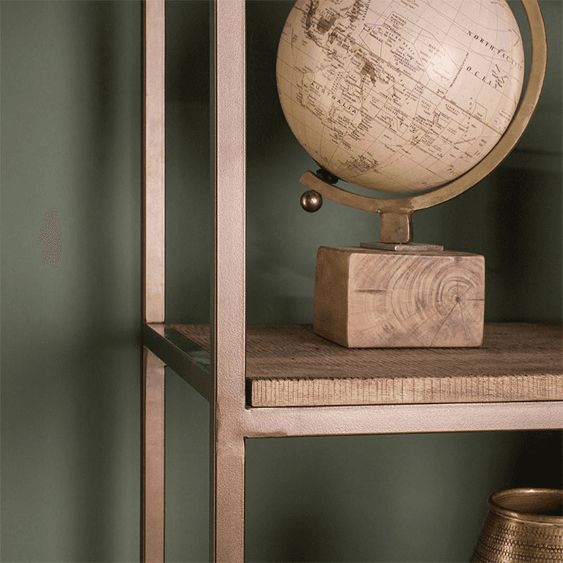 Marjori Mango Wood Standing Shelves, Natural