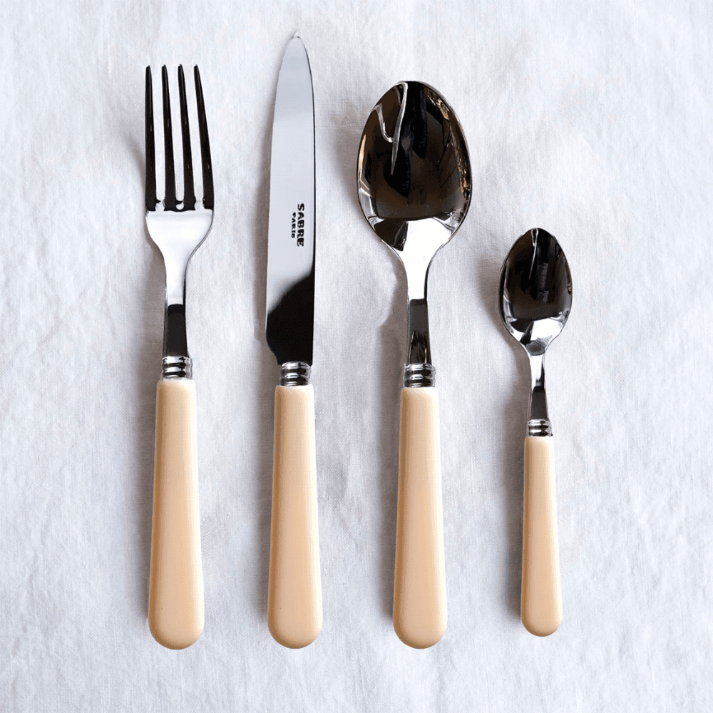 Pop Unis Dinner Knife, Ivory
