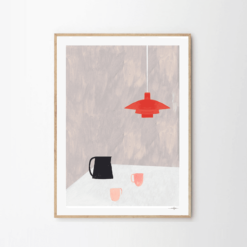 Orange Pendant - Ana Frois Art Print, Multi