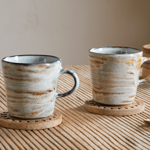 Image showing the Vizo Set of 2 Mugs, Grey product.