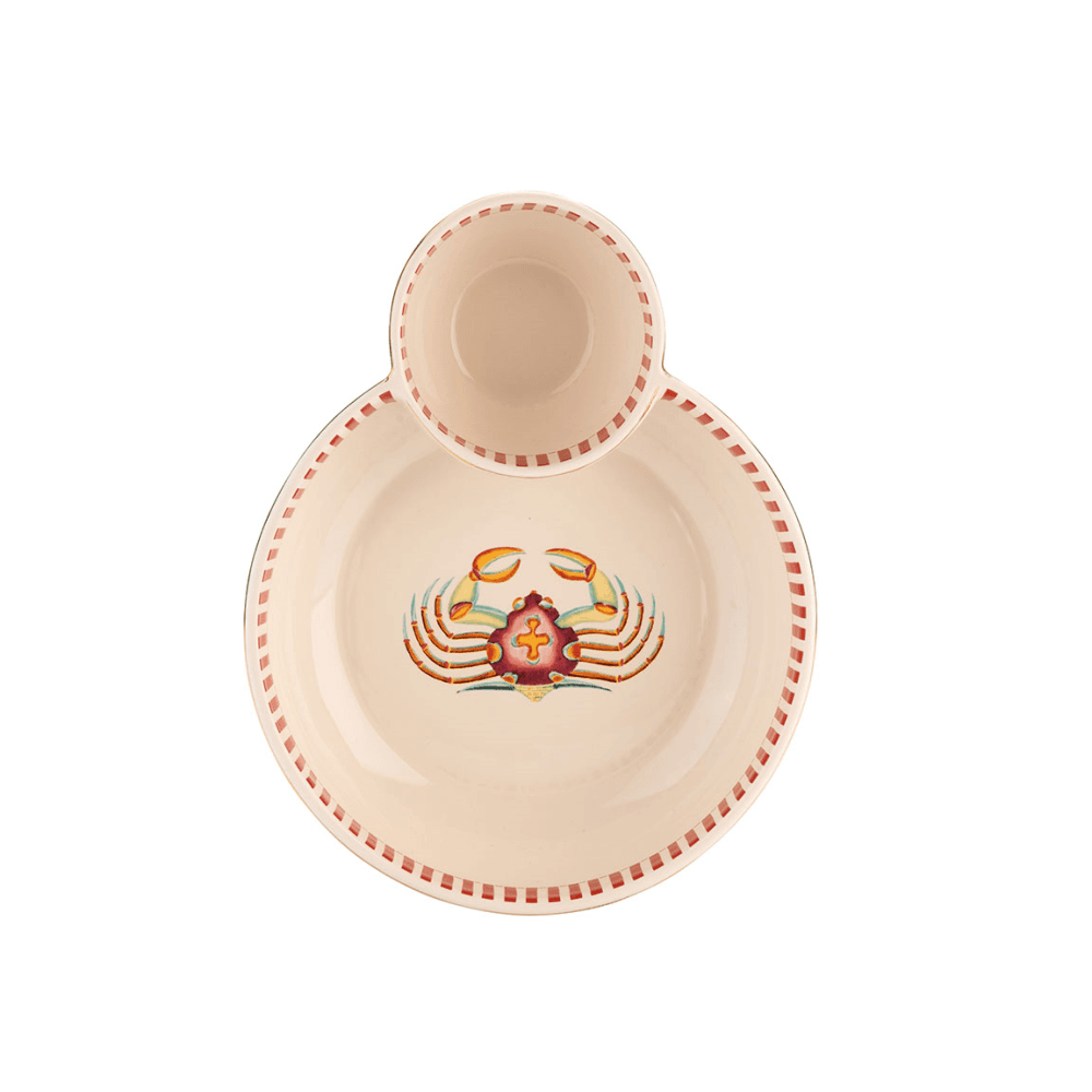Crab Serving Bowl, Blue