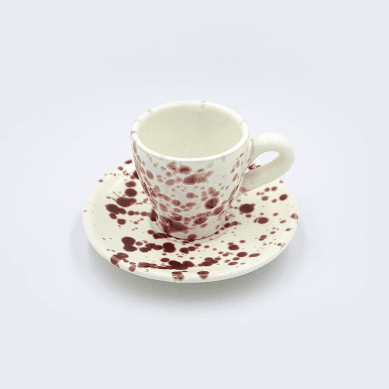 Splatter Espresso Cup & Saucer