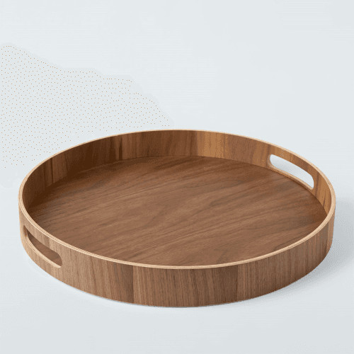 Image showing the Veneer Tray, D40cm, Walnut product.