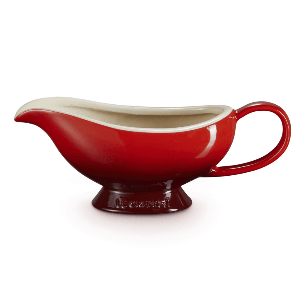 Stoneware Gravy Boat, Cerise