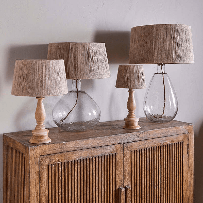 Tiwa Woven Jute Lampshade, Natural