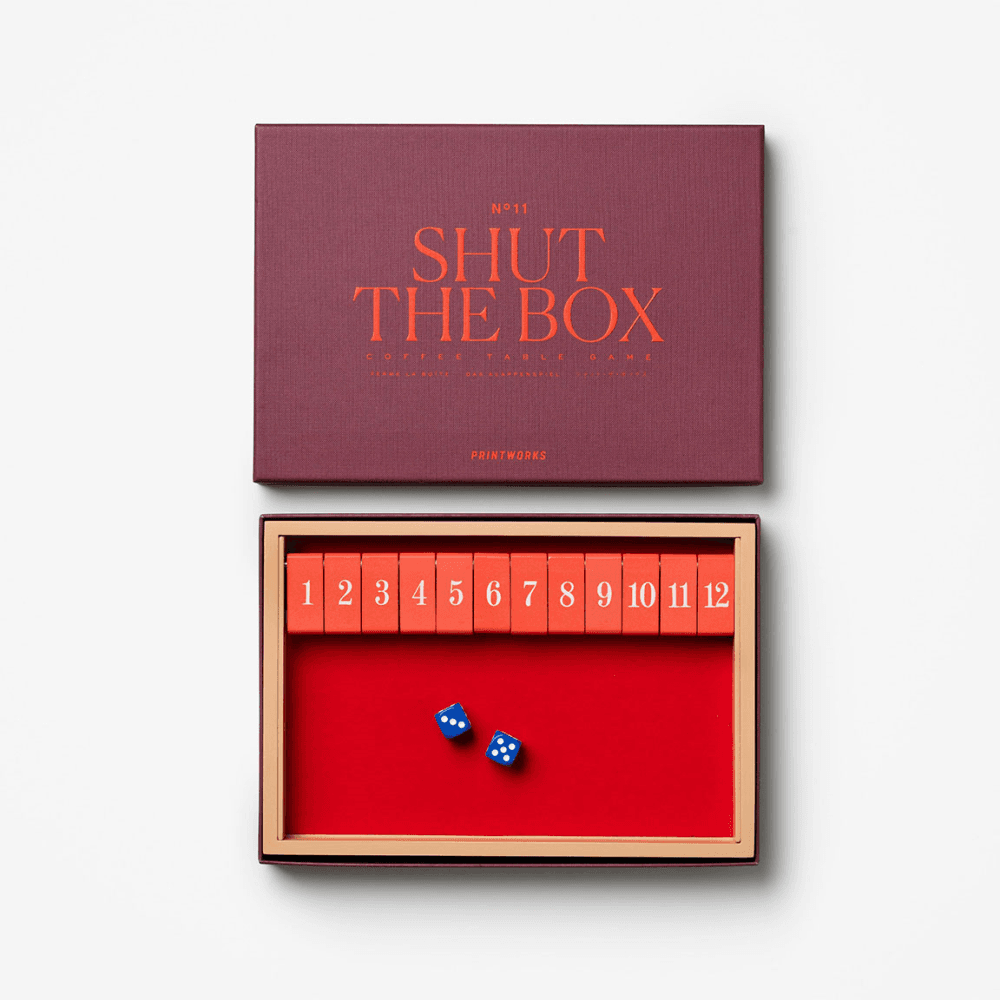 Classic Shut the Box, Deep Maroon