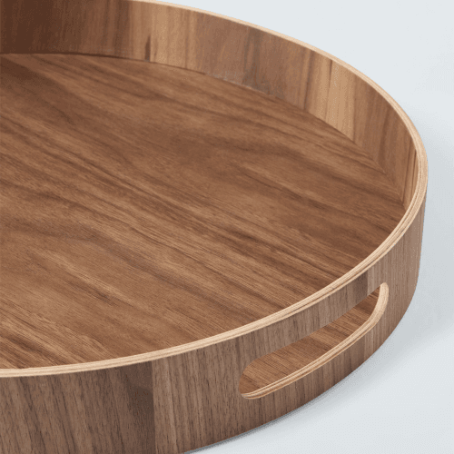 Image showing the Veneer Tray, D40cm, Walnut product.