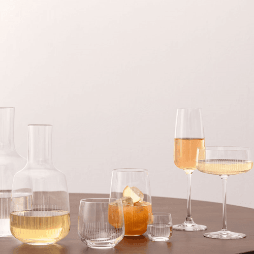 Image showing the Afina Set of 4 Shot Glasses, White product.