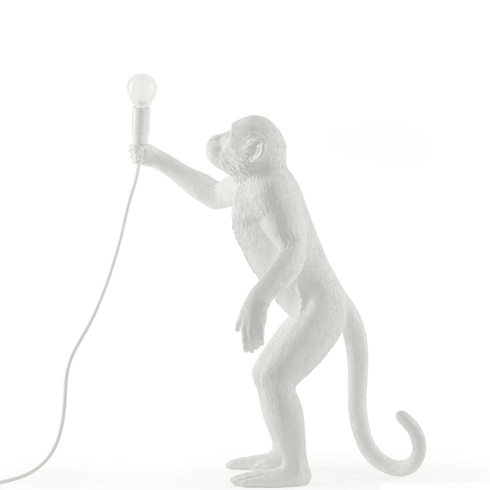 Monkey - Standing Lamp, resin