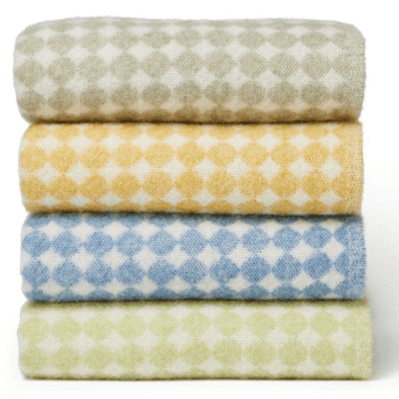 Jacquard Spot Pure New Wool Throw