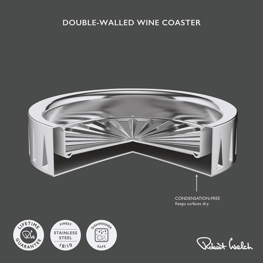 Dorset Wine Coaster, Stainless Steel