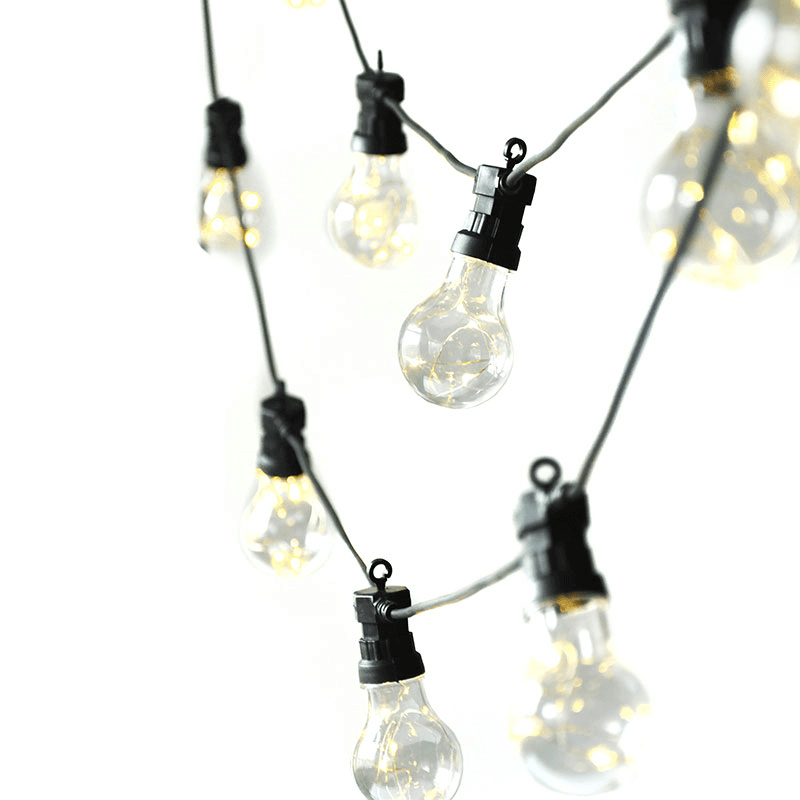 Festoon Lights, Black