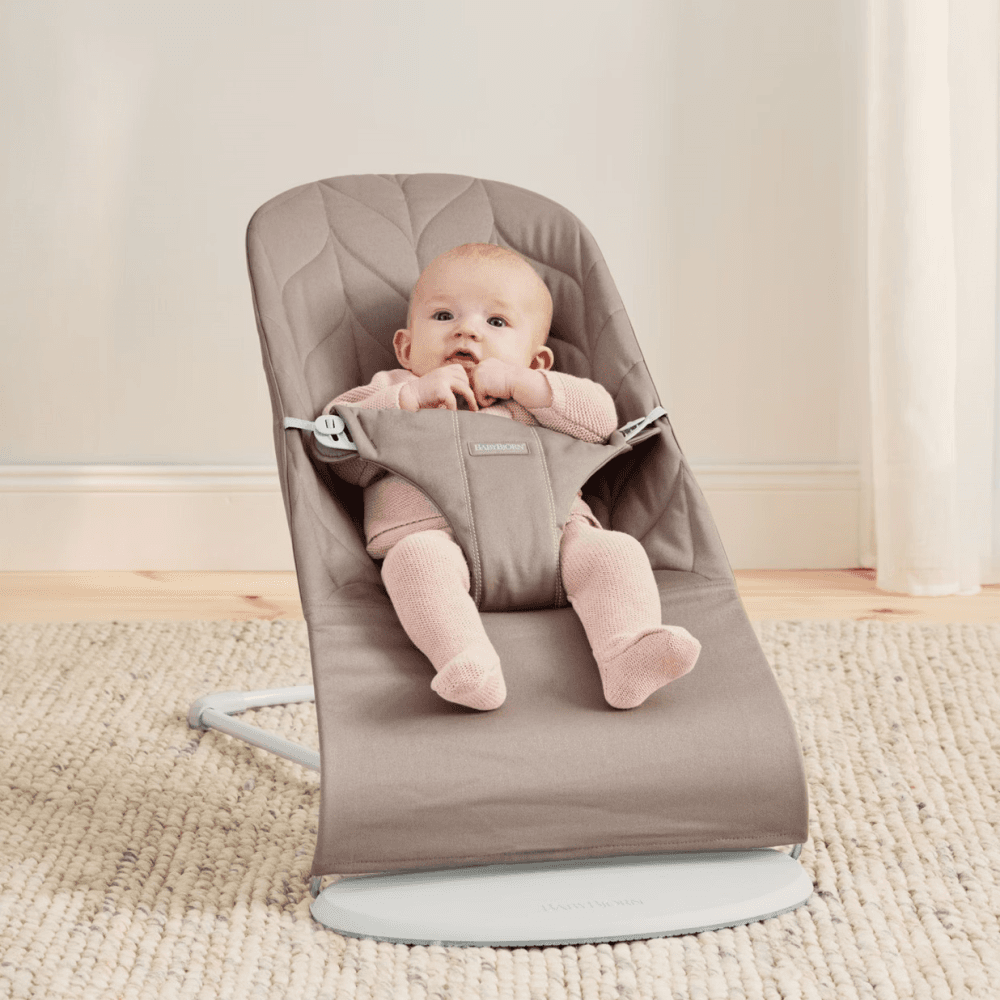 Bliss Bouncer, Woven Petal Quilt, Sand Grey