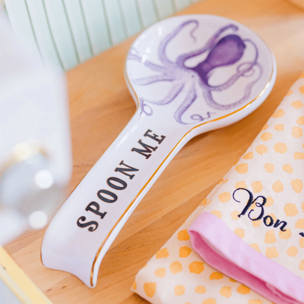 Octopus Spoon Rest, Purple