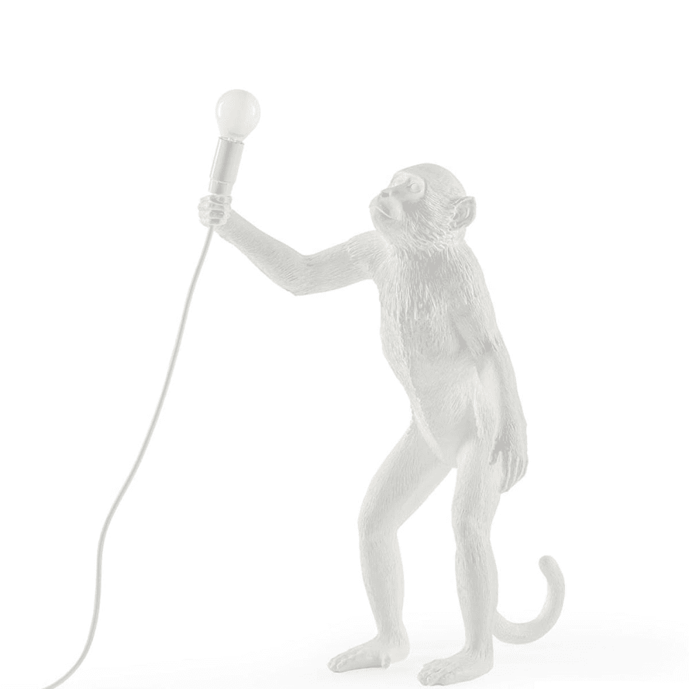 Monkey - Standing Lamp, resin