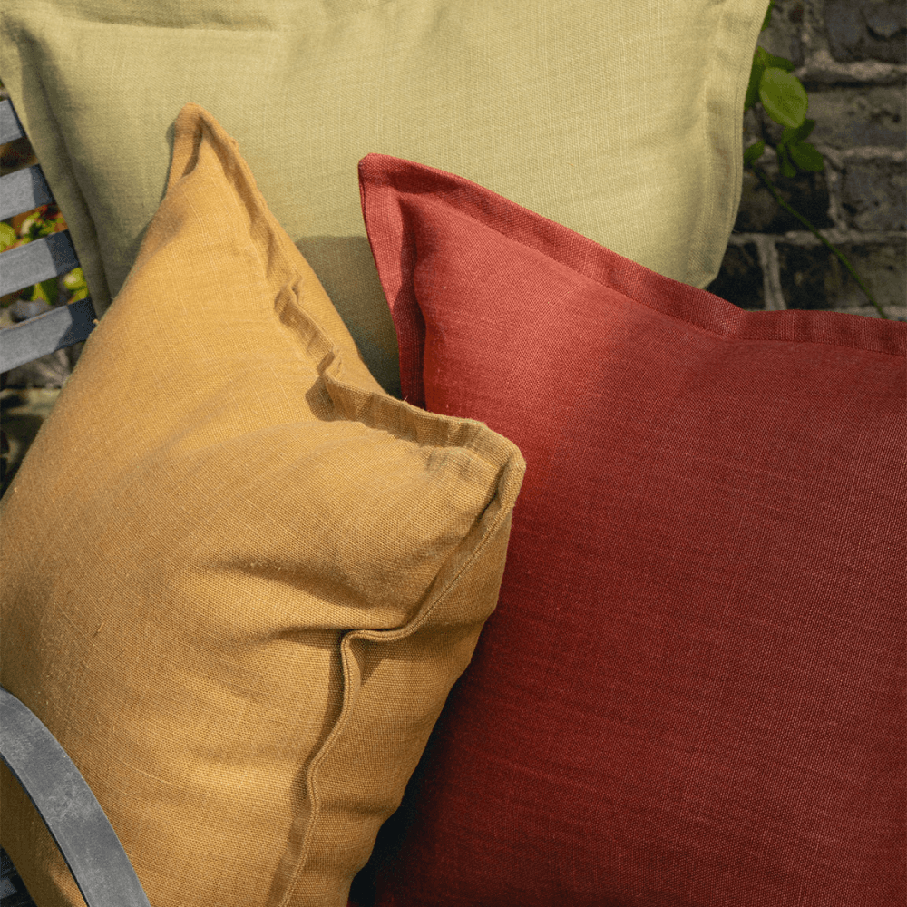 Rosalyn Linen Cushion, Saffron