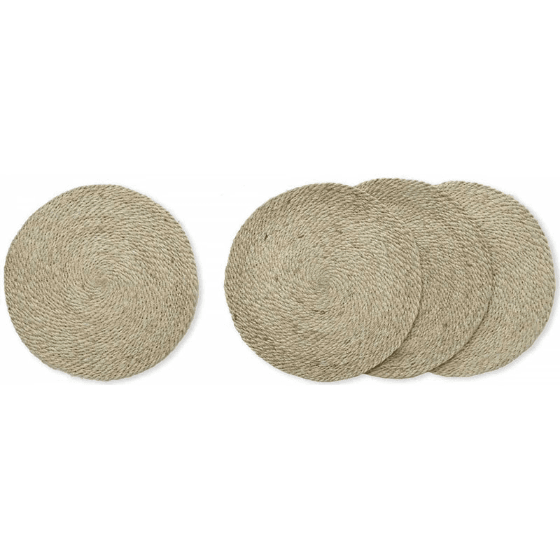Jute Set of 4 Placemats, Natural