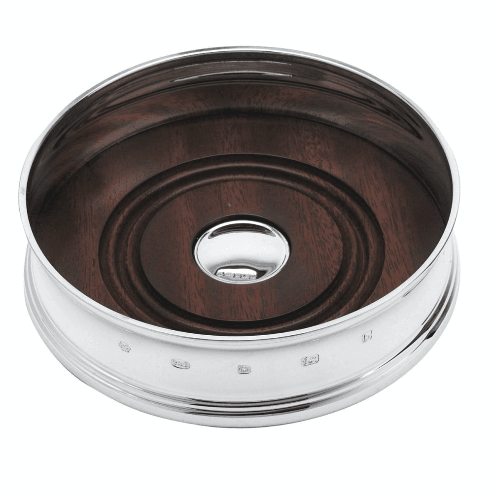 Straight Bottle Coaster, Sterling Silver