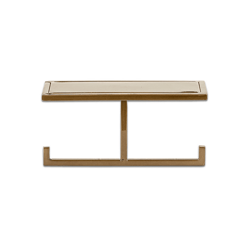 Mahi Wall Mounted Toilet Roll Holder, Brass