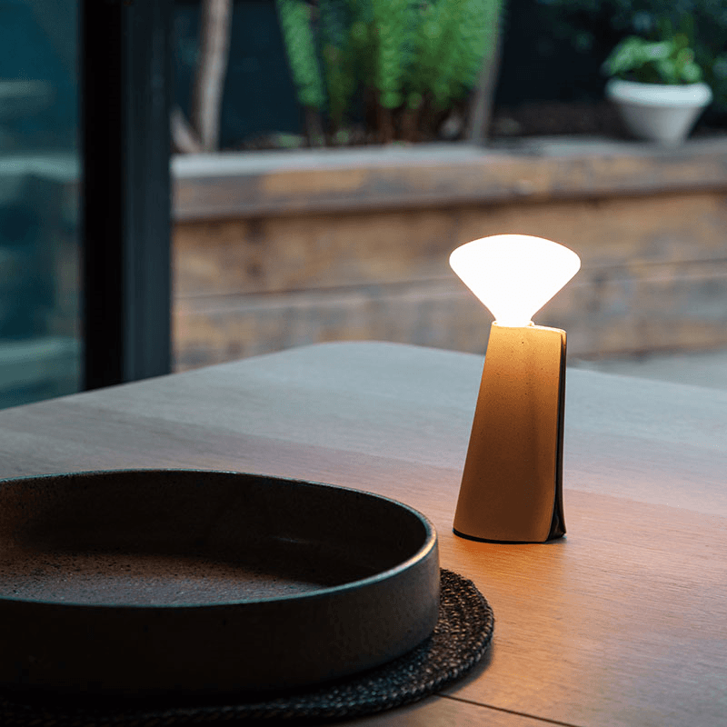 Mantle Portable Lamp with R80 Led Bulb