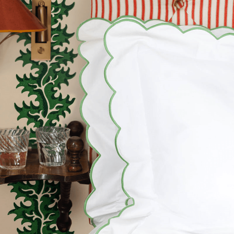 Annabelle Scalloped Set of 2 Pillowcases