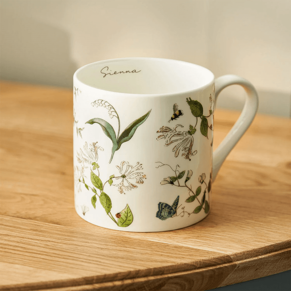 Wild Floral Mug, White