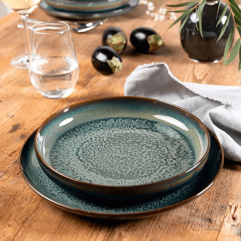 Crafted Breeze 4 Piece Dinnerware Set, Green