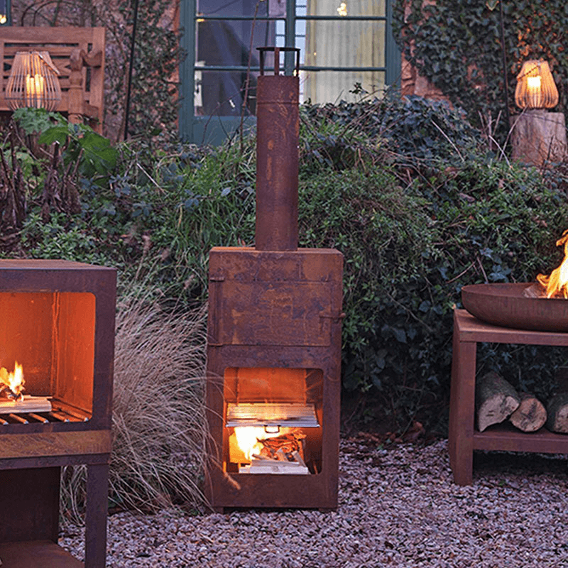 Outdoor Heater and pizza oven, Rust