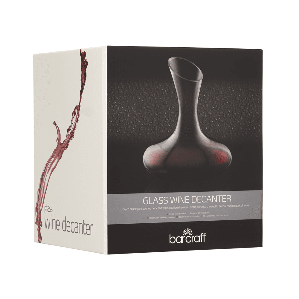 Deluxe Glass Wine Decanter, Clear