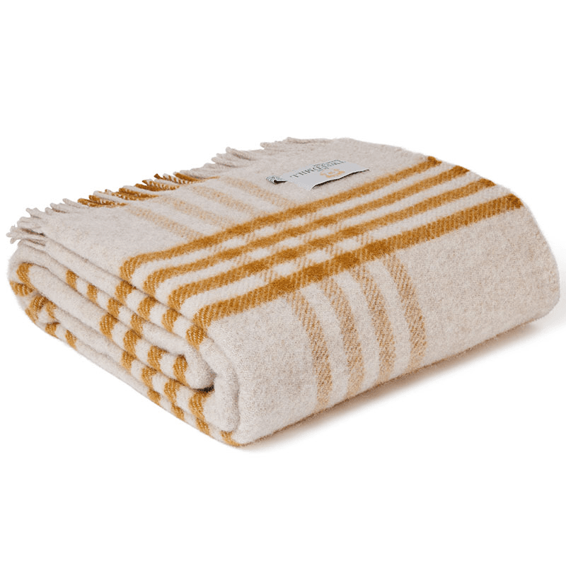 Hex Check Pure New Wool Throw
