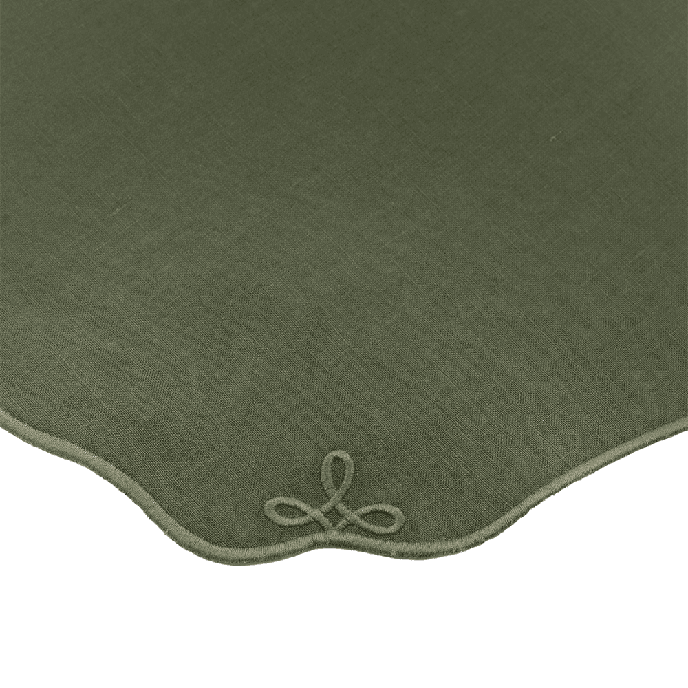 Nancy Set of 4 Placemats, Pine Green