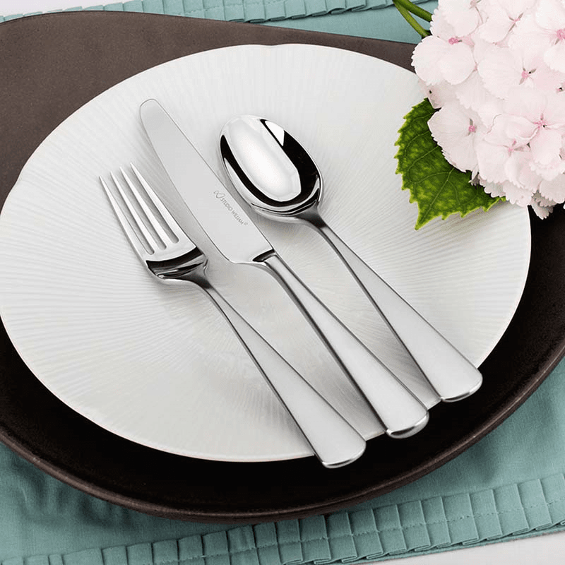 Mahogany Satin 56 Piece Cutlery Set