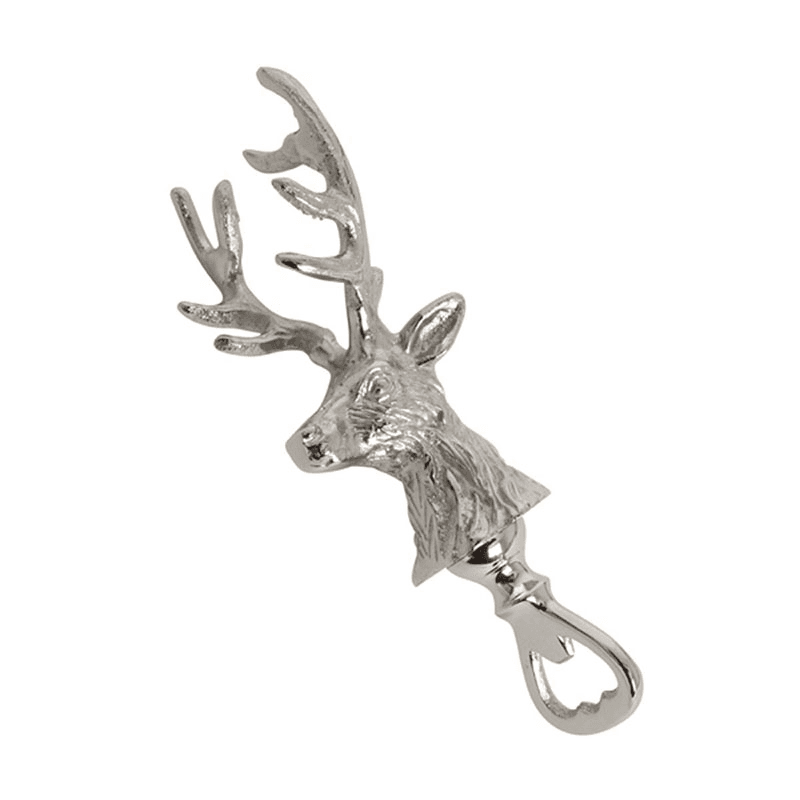 Stag Bottle Opener, Silver