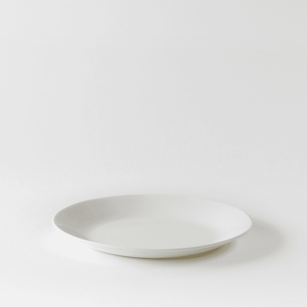 Arc Bone China Side Plate, White