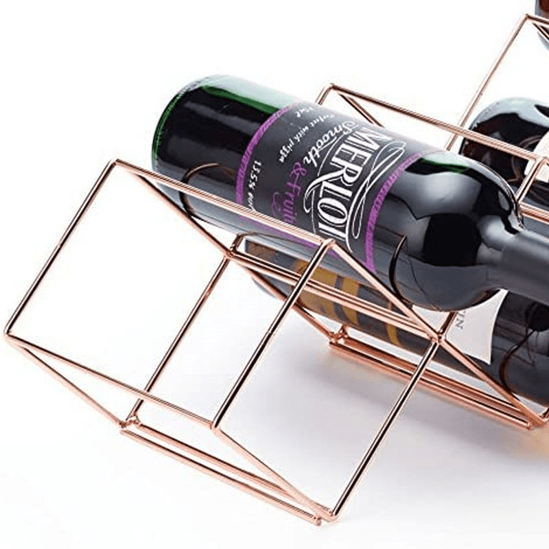 Stackable Wine Rack, Copper Finish