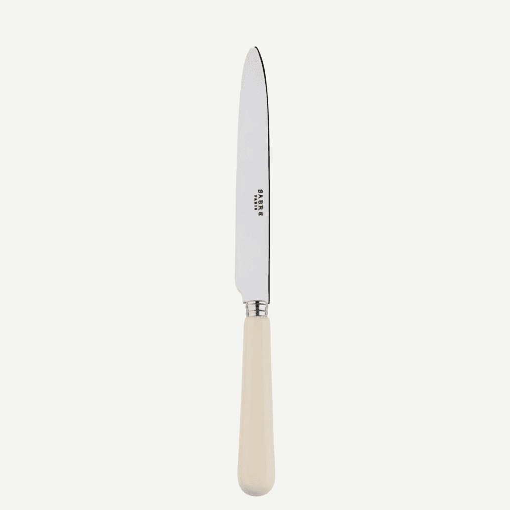Pop Unis Dinner Knife, Ivory