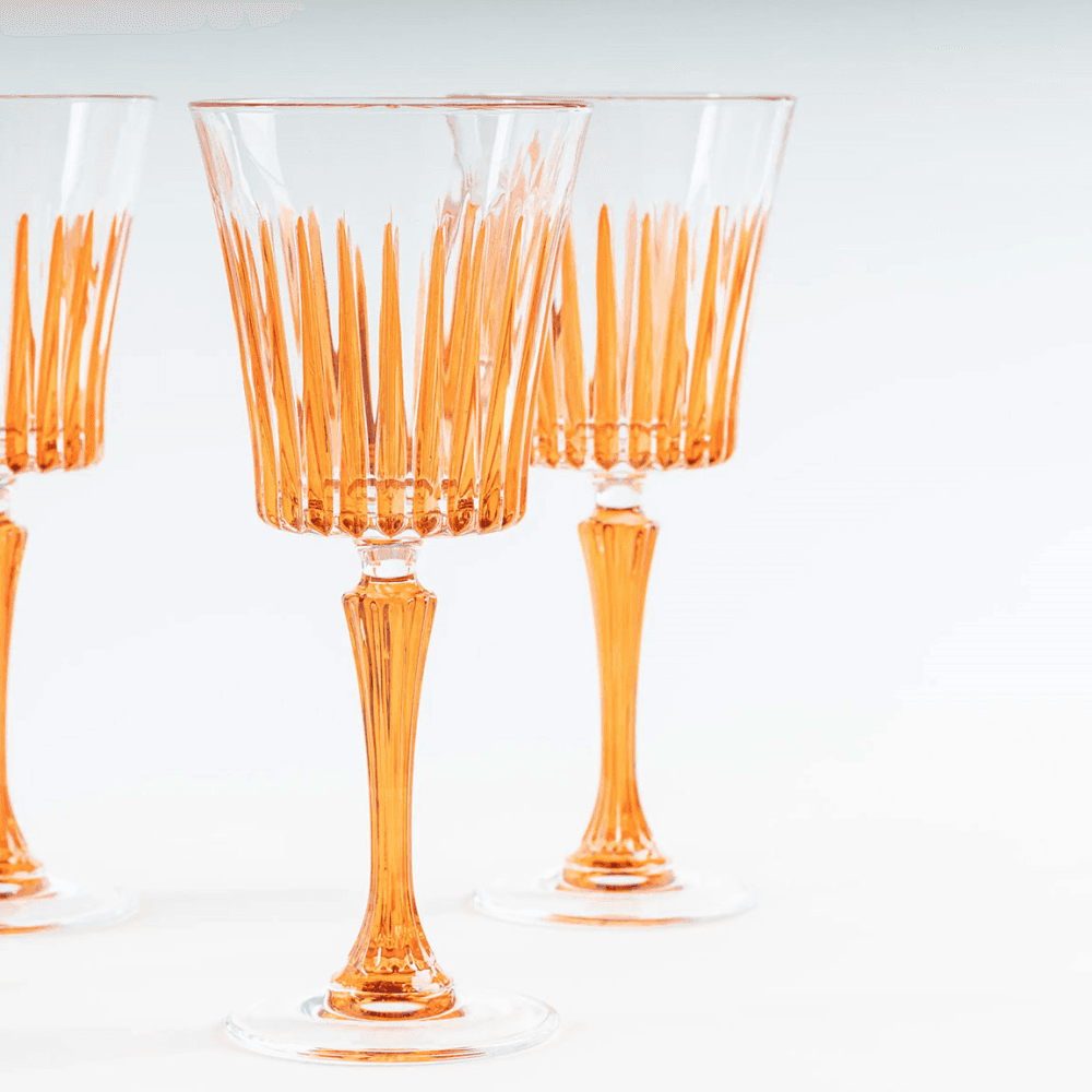 Crystal Set of 4 Wine Goblets