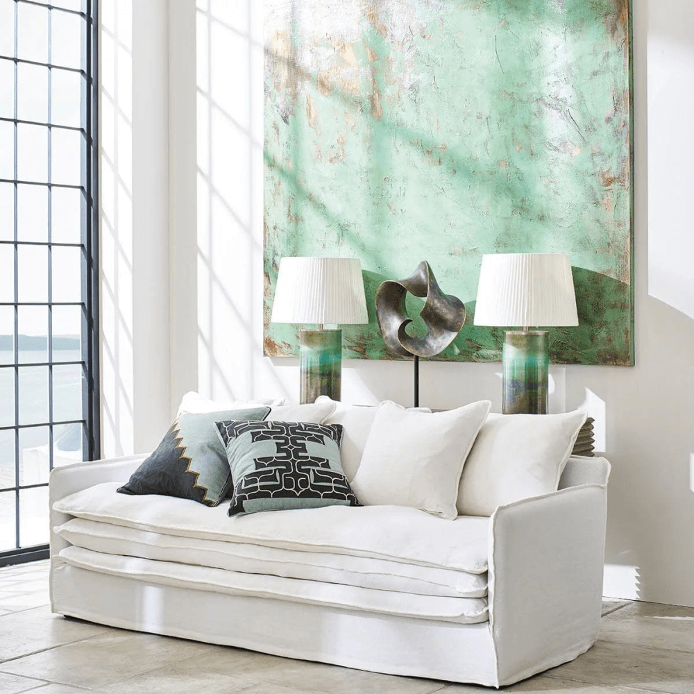 Olja Table lamp - base only, Green Lustre