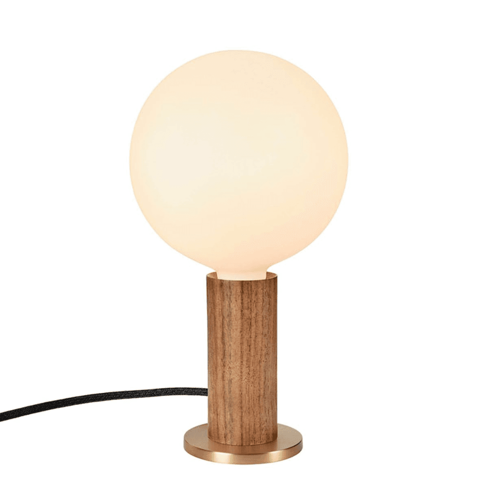 Knuckle Pendant Table Lamp with Sphere Bulb