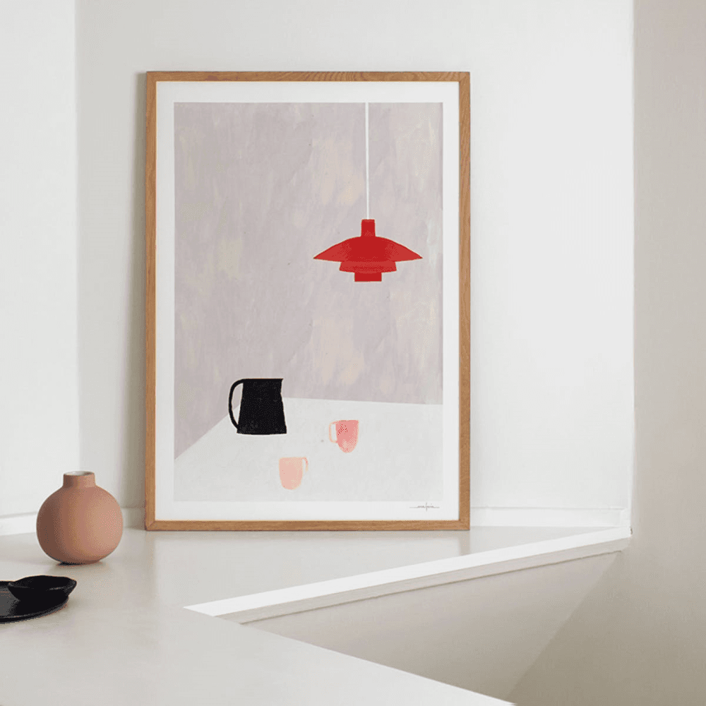 Orange Pendant - Ana Frois Art Print, Multi