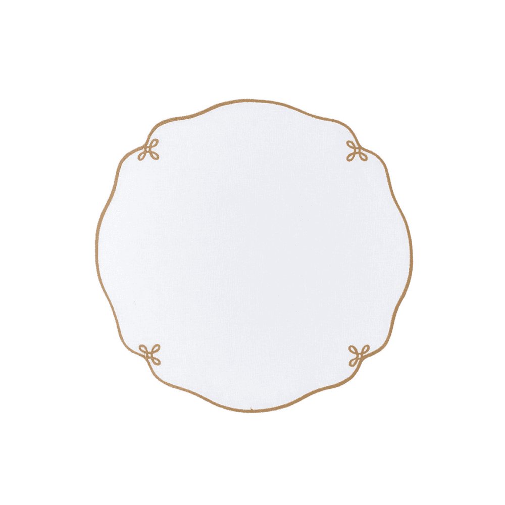 Martha Set of 4 Placemats, Antique Gold