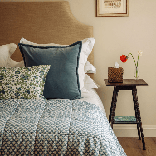 Image showing the Clara Bedspread, Double/King, Denim product.