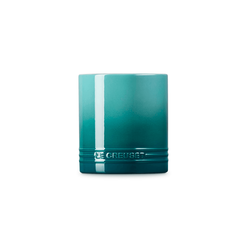 Stoneware Utensil Jar, Bleu Riviera